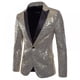 thumbnail image 1 of Chaquetas de traje de lentejuelas con purpurina para hombre, abrigos de fiesta de disfraces de espectáculo elegante,, 1 of 5