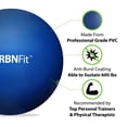thumbnail image 4 of URBNFit Small Exercise Ball - 9-inch Mini Pilates Ball with Fitness Guide for Yoga, Barre, Physical Therapy, Stretching & Core Stability Workout- Blue, 4 of 4