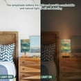 thumbnail image 5 of Ocean Blue Table Lamp for Desk Nightstand Lamp with USB Modern Gifts for Bedroom Living Room Kids Room, 5 of 7