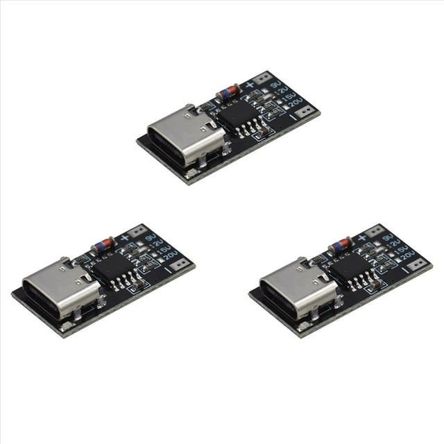 3Pcs PD/QC/AFC//FCP Type-C Decoy Board USB-C Boost Module Type-C Trigger Polling Detector Power Fast Charging Board
