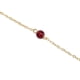 thumbnail image 3 of 925 Sterling Silver Women's Necklace, Simple Vintage Style, Chalcedony Garnet and Pearl Hummingbird Pendant, 3 of 3