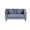 Gray, variant on Aukfa 60" Comfy Flannel Loveseat Sofa, Contemporary Sleeper Couch for Living Room, 2 Pillows, Blue