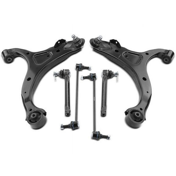 Front Control Arm Kit 6 - Compatible with 2007 - 2009 Hyundai Santa Fe 2008