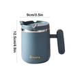 thumbnail image 3 of EGNMCR Ensemble d'Ustensiles de Cuisine, Ensemble d'Ustensiles de Cuisson, Tasse en Acier Inoxydable avec Couvercle et Poignée 450 ml Tasse Réutilisable à Double Isolation pour la Maison, le Bureau et le Voyage Tasses à Café Tasses de Déjeuner Tasse Tasse, 3 of 6