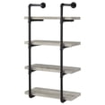 thumbnail image 4 of Elmcrest 24-inch 4-shelf Wall Bookshelf Grey Driftwood, 4 of 11