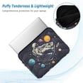 thumbnail image 2 of FORMRS 15"-15.6" Laptop Sleeve Protective Case Soft Carrying Quilted Computer Bag Cover, Black Record, 2 of 7