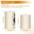 thumbnail image 6 of Yayeee Flameless Candles with Remote Flickering Battery Operated Multi Color Changing, Colorful Art Pattern, 6 of 7