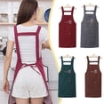thumbnail image 3 of Sleeveless Suspender Apron 5 colors Oil-proof Work Wear-resistant ECO, 3 of 9