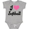 thumbnail image 3 of Inktastic I Love Softball Girls Sports Girls Baby Bodysuit, 3 of 5