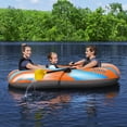 thumbnail image 6 of H2OGO! Kondor 3000 Inflatable Raft Set - 6'11" x 48" - Orange & Blue, Fits 2 Adults & 1 Child, Oars & Hand Pump, Water Sports Boat, 410lb Cap, Ages 6+, 6 of 8