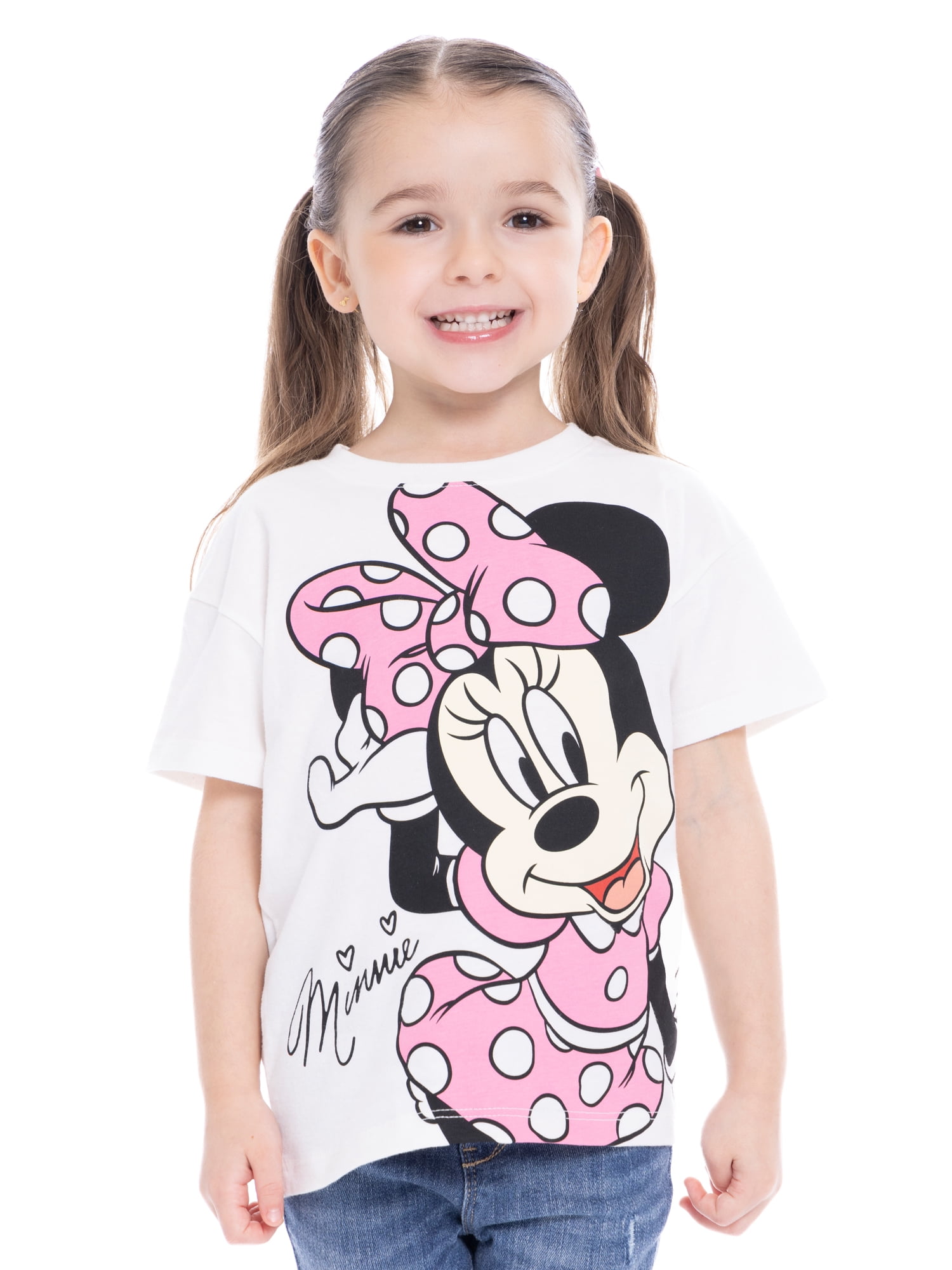 Minnie Mouse Toddler Graphic Short Sleeve Crewneck Tee, Sizes 12M-5T