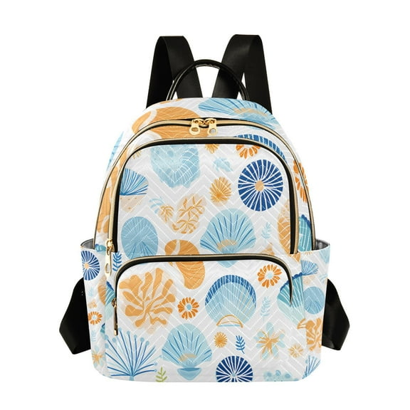 Shells Conches Travel Laptop Backpack Casual Daypack Lightweight Bookbag Compartment for Business