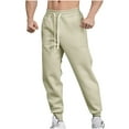thumbnail image 2 of Pantalones largos de moda para hombre, holgados, deportivos, con corsé y cintura elástica, de algodón., 2 of 9