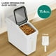 thumbnail image 2 of Cubo de almacenamiento de harina YITAHOME de 50 l/40 kg con ruedas, cuchara y tapa, color blanco, 2 of 7