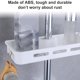 thumbnail image 4 of Inteprter 1 estante de baño, estante de almacenamiento de ducha de plástico, soporte de perforación ajustable gratis, accesorios de almacenamiento de Juegos de accesorios de baño blanco Inteprter HA002245-02, 4 of 6