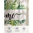 thumbnail image 6 of Sheer Curtains 72 Inches Long 2 Panels Set for Bedroom, Eucalyptus Leaves Semi Sheer Curtains for Windows, Farmhouse Vintage Green Leaf Branches Voile Window Treatments Rod Pocket Curtain, 6 of 7