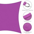 thumbnail image 6 of Yescom 23x22FT Rectangle Sun Shade Sail Canopy 97% UV Block Commercial Carpark Pool Camping Playground Outdoor Fuchsia, 6 of 10