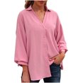 thumbnail image 1 of Moda Mujer Camiseta de manga larga Otoño Frente abierto Prendas de abrigo sueltas Blusa sólida Abrigo Tops Fridja  czfsfas6745, 1 of 9