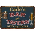 thumbnail image 1 of Cade's Green Bar & Tavern Rustic Sign 8 x 12 High Gloss Metal 208120047063, 1 of 1
