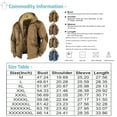 thumbnail image 2 of LISTHA Mens Winter Heavyweight Fleece Sherpa Lined Warm Sweatshirt Big And Tall Zip Up Hoodie Jackets Blue 6XL, 2 of 3