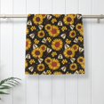 thumbnail image 5 of Fuzoiu Sunflowers And Bww Print Bathroom Hand Towel,Premium Microfiber Towel 27.5x16in,Soft Towel for Home Hotel Gym Laundry Room Bathroom, 5 of 6