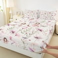 thumbnail image 3 of Manfei Chic Elf Twin Sheet Set (3-Piece) Rustic Flower Fairy Tale Microfiber Decor For Girls Teens, 3 of 7