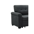thumbnail image 5 of Connor Dark Gray Fabric Reversible Sectional Sleeper Sofa Chaise with Storage, 5 of 11