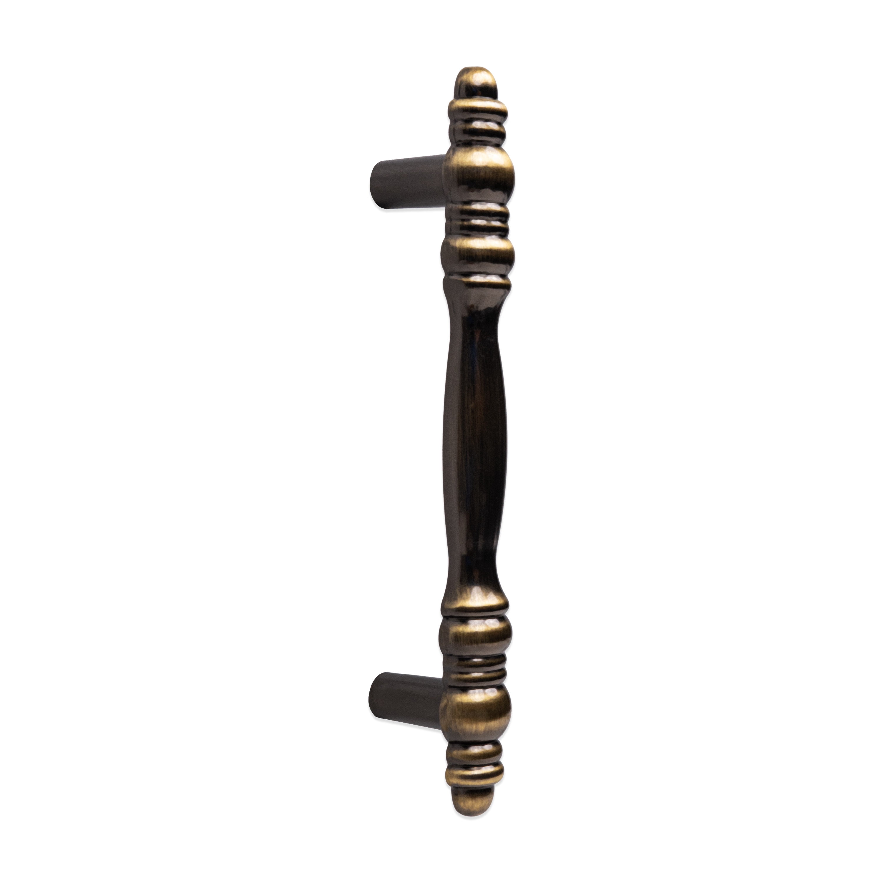 (2 pack) Mainstays 3" (76mm) Center-to-Center Traditional Cabinet Pull, Antique Brass, 6 Pack
