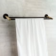 thumbnail image 4 of Design House Kelton Wall Mounted 24" Double Towel Bar, Matte Black/Satin Gold, 4 of 11