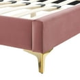 thumbnail image 4 of Modway Alexandria Tufted Performance Velvet Twin Platform Bed in Dusty Rose, 4 of 10