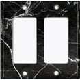 thumbnail image 6 of Metal Light Switch Plate Outlet Cover (Image of Marble Black MAR001), 6 of 13
