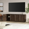thumbnail image 3 of Morse Rectangular TV Stand for TV's up to 75" in Alder Brown, 3 of 9
