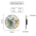 thumbnail image 2 of Hoease 10 Inch Silent Wall Clock, 3D Oil Painting Angel Decorative Wall Clock, Battery Operated Non-Ticking Round Clock for Living Room Bedroom Office Home Decor, 2 of 10