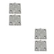 thumbnail image 4 of Paquete de 2 Bisagras Wosthever Acero Inoxidable Pequeña, 4 of 6