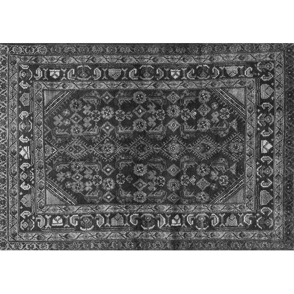 Ahgly Company Indoor Rectangle Persian Gray Traditional Area Rugs, 5' x 7'