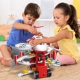 thumbnail image 5 of Airplane Toy,Transport Cargo Airplane Toys Music and Airplane Car Toy Play Set, with Vehicle Car Toy 1 Map 1 Barricade for 3+ Red, 5 of 7