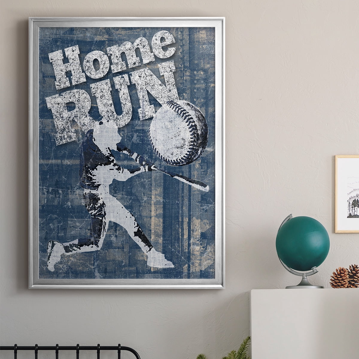 Home Run Hitter Premium Framed Print - Ready to Hang