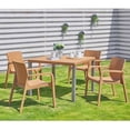 thumbnail image 3 of Lagoon Mesa de Comedor Cuadrada Tipo Rattan de Polipropileno con Patas de Acero, Protección UV, Resistente a Exteriores, Modelo Oslo Lagoon  Mesa Oslo, 3 of 5
