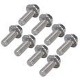 thumbnail image 4 of 20 pernos de tornillo M10x1.5 Perno de cabeza hexagonal con brida de acero inoxidable A2-70 con junta DIN6921M10x25, 4 of 9