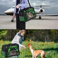 thumbnail image 7 of St. Patrick's Day Premium Fabric Pet Bag - Durable 900D Oxford Cloth - Cozy Sherpa Base - Ideal for Cats - Adjustable Nylon Webbing Straps - 17x10x11.8in/43x26x30cm Size, 7 of 7