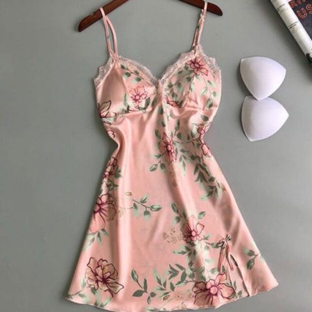 

Women Sexy Underwear Lace Sleepwear Lingerie Set Womens Babydoll Dress Pink Size M