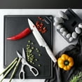 thumbnail image 4 of Hecef Kitchen Knife Set of 14 Premium Stainless Steel with Wooden Block, Comfort Grip, 4 of 10