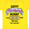 thumbnail image 4 of Inktastic Happy Birthday, Mommy I'm the Best Ever in Pink Boys or Girls Baby Bodysuit, 4 of 5