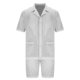 thumbnail image 4 of Conjunto de Traje para Hombre Malla Respirable de Dos Piezas, Hueco Casual Delgado Pantalones Cortos de Manga Corta para Al Aire Libre, 4 of 7