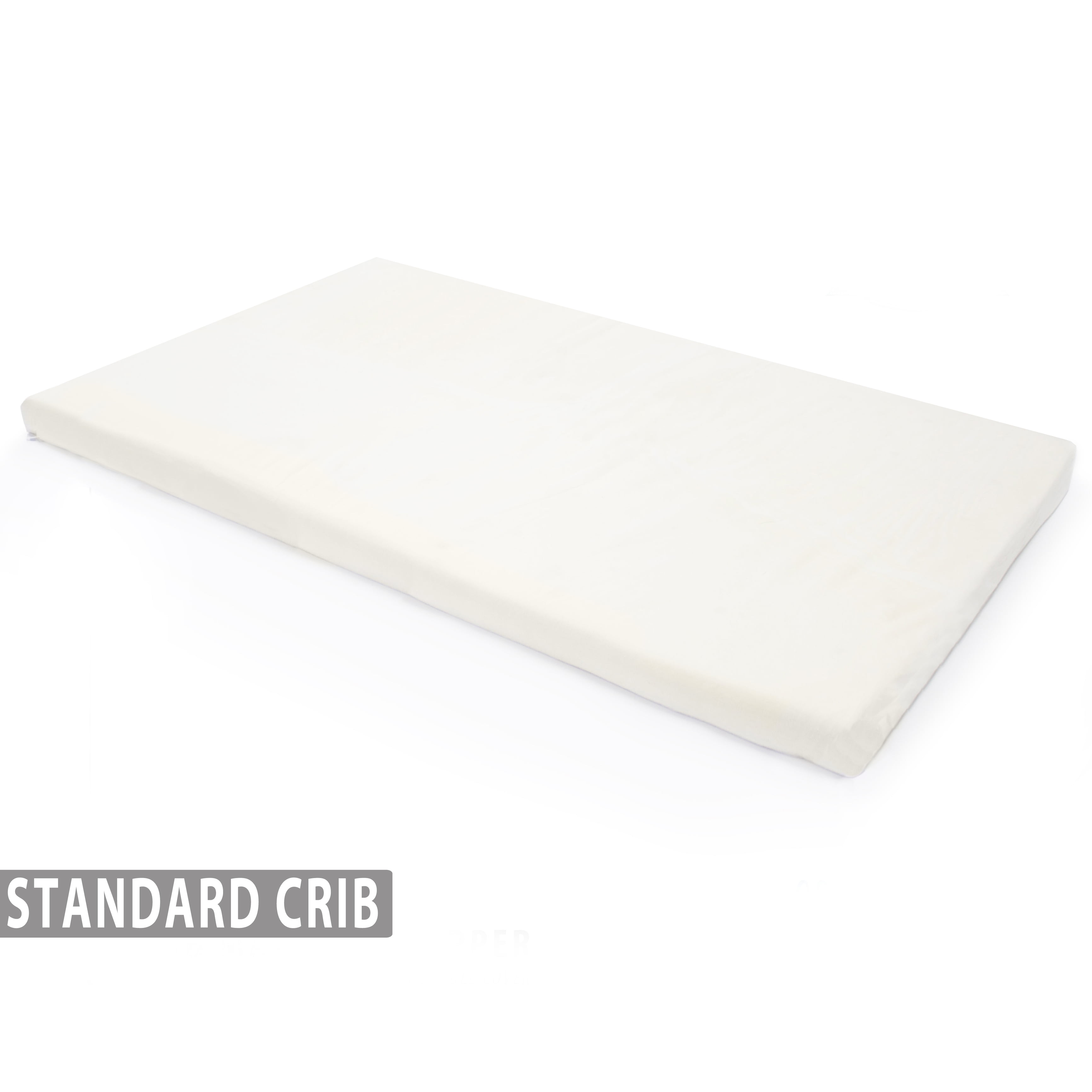 Milliard 2 Memory Foam Crib Toddler Bed Mattress Topper With Milliard 2 Memory Foam Crib Toddler Bed Mattress Topper With Waterproof Cover