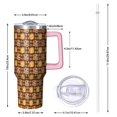 thumbnail image 2 of Plaid Pumpkin Halloween Pattern Tumbler with Handle and Lid,40oz Double Wall Vacuum Insulated Tumbler,Cups Gift for Women and Men, 2 of 7