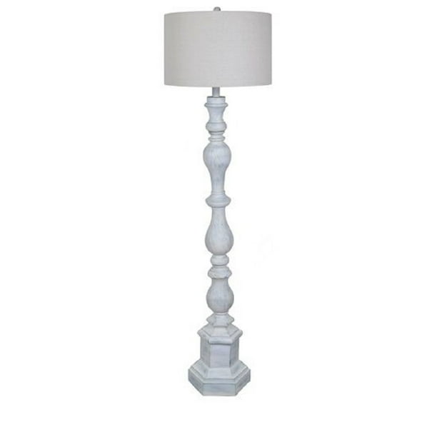 Crestview Polyresin Floor Lamp With White Wash 64 Com Crestview Polyresin Floor Lamp With, Polyresin Torchiere Floor Lamp