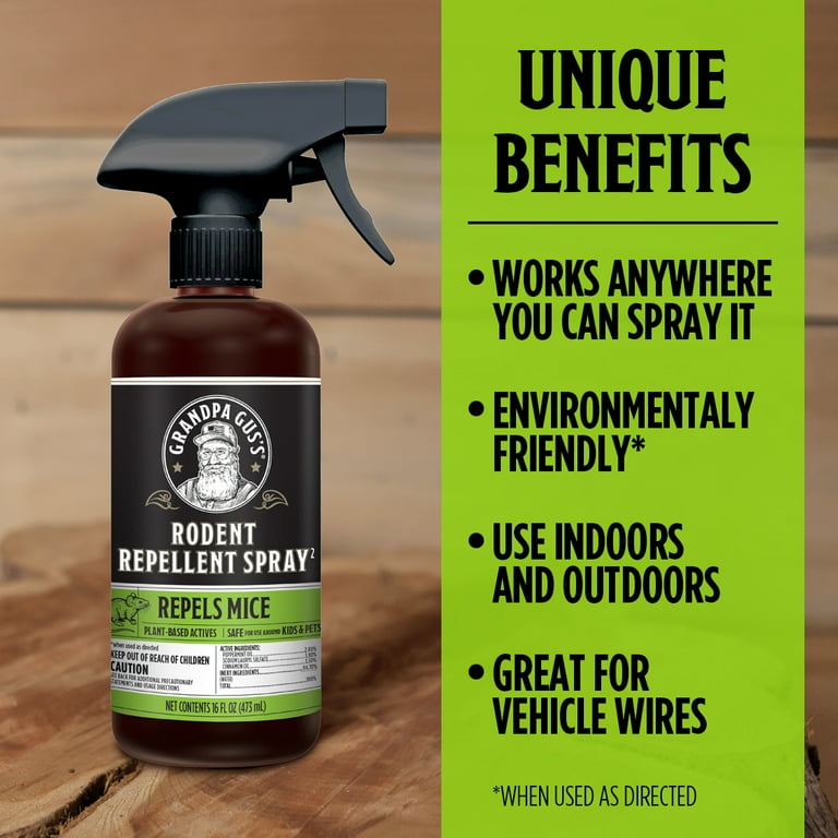 Grandpa Gus s Mouse Deterrent Spray Natural Peppermint Cinnamon Scent 16 fl oz Walmart