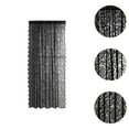 thumbnail image 6 of FashionCha Bedroom Lace Curtain Drop Net Curtai Romantic Home Decor Easy to Install Country Black 100x200, 6 of 9