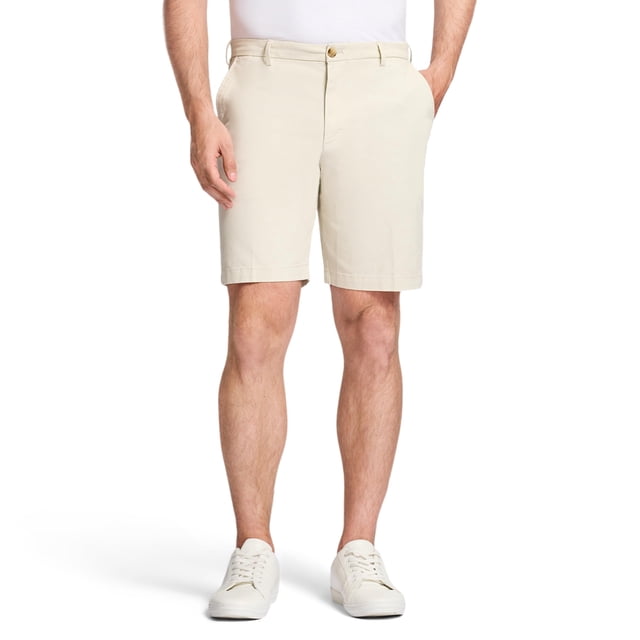 Chino Short IZOD Saltwater para hombre, color plateado, abedul, talla 40